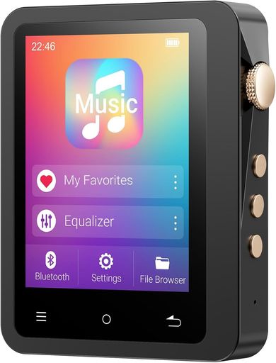 MECHENHIFIMP3電気蓄音機128GBmicroSD歌留多付き添い人Bluetooth5.3ハイレゾ快い音電気蓄音機HiFiロスレスオーディオプレーヤー1結核症まで取りひろげる能力のある