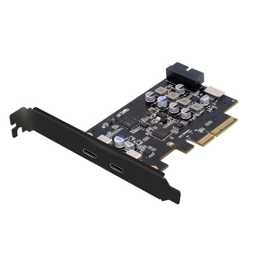 Cablecc10GbpsUSB3.1Type-E向こう正面ダイアログボックスソケット\u002619いの一番/20いの一番USB3.0\u0026デュアルType-CUSB-C-PCI-EExpress歌留多アダプタASM3142VL822