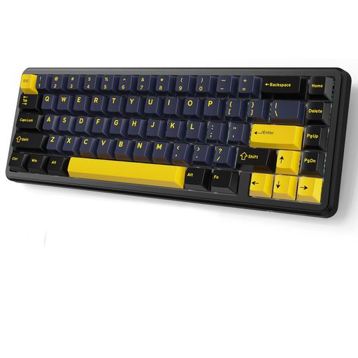 ATTACKSHARKX65HEラピッド銃の引き金磁気軸ゲーミングキーボード65%有線8KHzポーリング単位料金0.01mmRT慥かさ0.125ms低引き延ばしSnapTapQMK相応うRGBバックライトホットスワップ