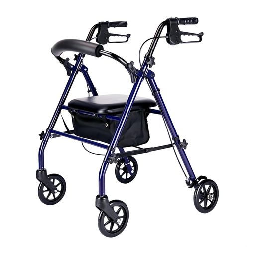 FamilyRoots手押し車シルバーカー多機能歩行器ショッピングカー折りたたみ座れる高さ調整可能静音ブレーキロック機能付き室内室外兼用日本語説明書付き