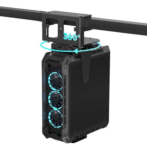事務机とっ始めパソコン吊り下げ鉤括弧冷延鋼製・耐荷重30kg・360度回転させる、否広座敷(穴あけ不必要)据え置き能力のあるな中央処理装置照明ランプ、昇降事務机相応う、有線テレビ管理すること役立つこと付き添い人(B)