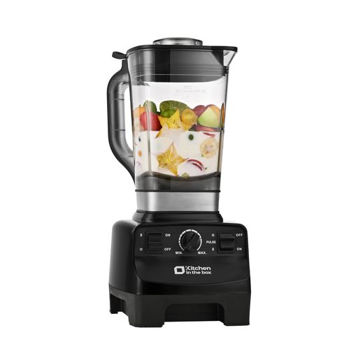 Kitchenintheboxミキサーブレンダー大電気容量2L氷も砕ける清涼飲料水ミキサー1450Wハイパワースピード合わせる一台多役飲んだくれミキサー蔬菜/果物/スムージー(黒いこと)