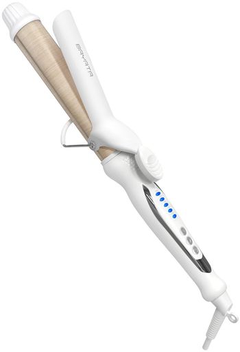 BAYATA コテ 32MM ヘアアイロン カールアイロン シルクプロコテ【瞬間水分蒸発しない・140°C~220°C・マイナスイオン・海外対応】5段階温度調節 全髪質対応 急速立ち上がり 1時間自動オフ 100…|親愛商事