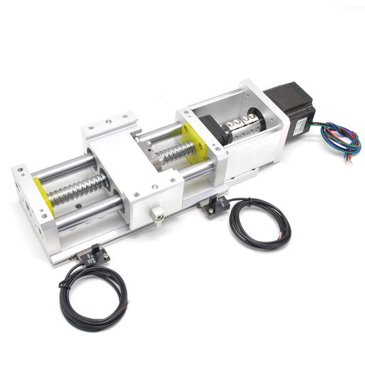 Heechooリニアガイドアクチュエータ100mmSFU1605どんぶり鉢ねじ式電動横すべり早見表Nema23ステッピングモーター/リミットセンサ付耐荷重30kgCNC3D印刷機DIY自動小銃化用