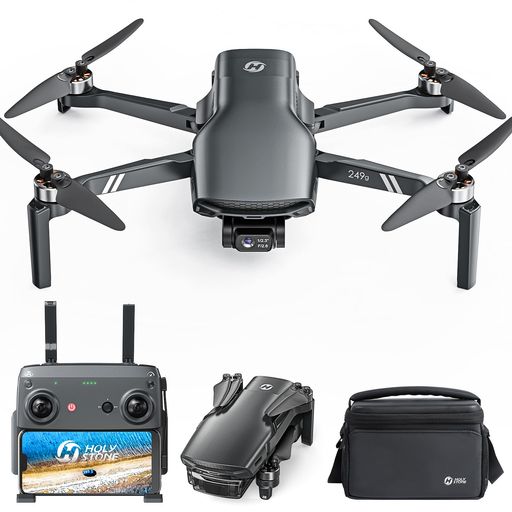 HOLYSTONEドローンカメラ付き4KGPS搭載3軸ジンバルブラシレスモーター屋外転送距離6KM折畳み収納バッグ付き30分飛行時間自動帰還自動追尾タイムラプス誕生日プレゼントHS900