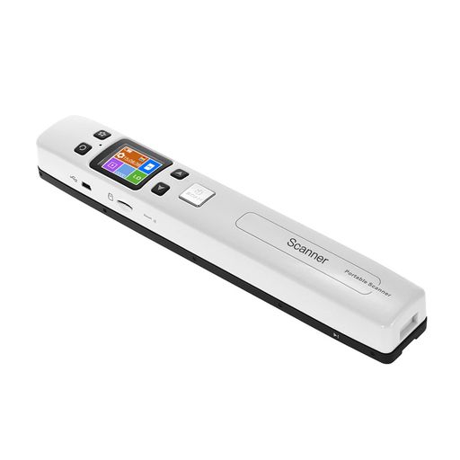 スキャナー、ポータブルハンドヘルドワンドドキュメント/本/画像スキャナー 1050DPI 解像度高速スキャン A4 サイズ JPEG/PDF フォーマットオフィスビジネスレシート用カラフルな LCD ディスプ…|親愛商事