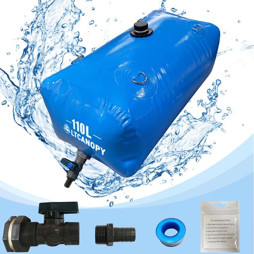 LTCANOPY110L貯水貯蔵タンク、大静電容量折りたたみ携帯型水貯蔵タンク、耐乾燥性防火農学注水室外まさかの時水