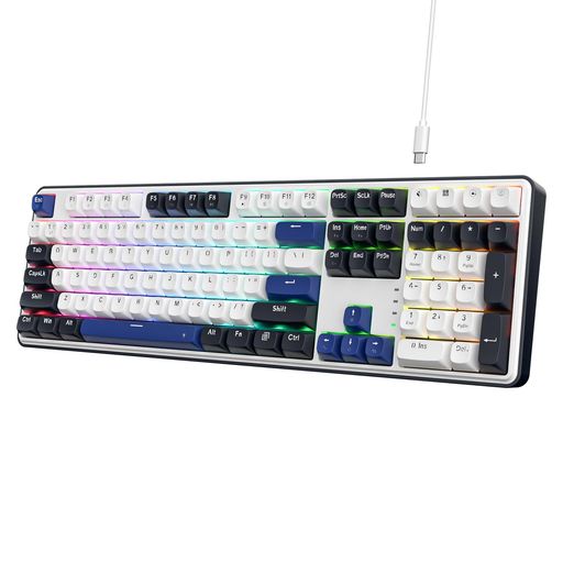 RedragonK689有線ガスケットRGBゲーミングキーボード108キーメカニカルキーボードホットスワップ対応ソケット3層ノイズ減衰ミックスカラーキーキャップカスタムリニアスイッチ 7,911円