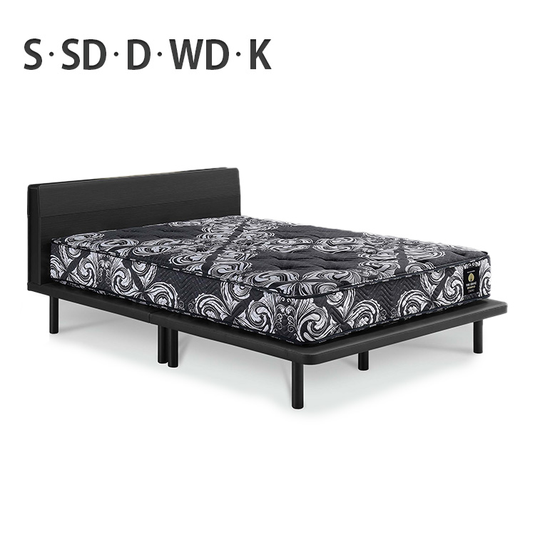 高級 ベッド シングル S セミダブル SD ダブル D ワイドダブル WD キング K シンプル 棚 分割式 お掃除ロボット対応 コンセント付き フレームのみ マットレス別売り グランツ シルヴァ
