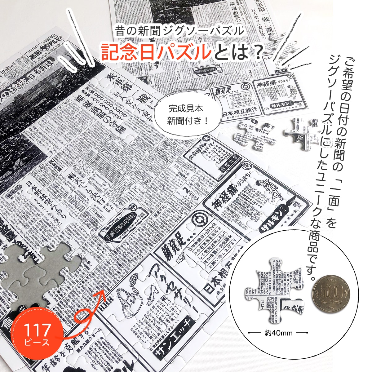 新聞パズルを贈ろう お誕生日新聞 結婚記念日 プレゼント 1940年 1960年 両親 嫁 夫 友人 結婚 記念 祝い 新聞 パズル フレーム メッセージカード ルーペ 付き Relentlessvb Com