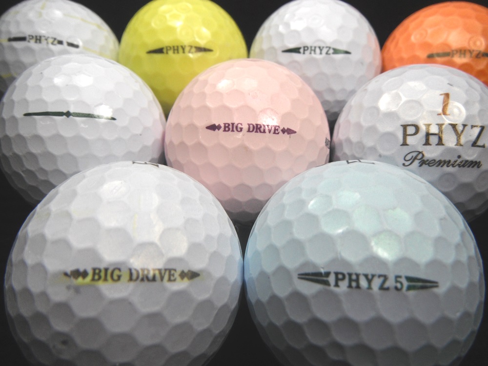 楽天市場 送料無料 訳あり激安品 Bridgeston Golf ｐｈｙｚ銘柄 ファイズ １１年 １９年モデル混合 ５０ｐ ロストボール ゴルフボール あす楽対応 近畿 中古 ロストボールしんだい