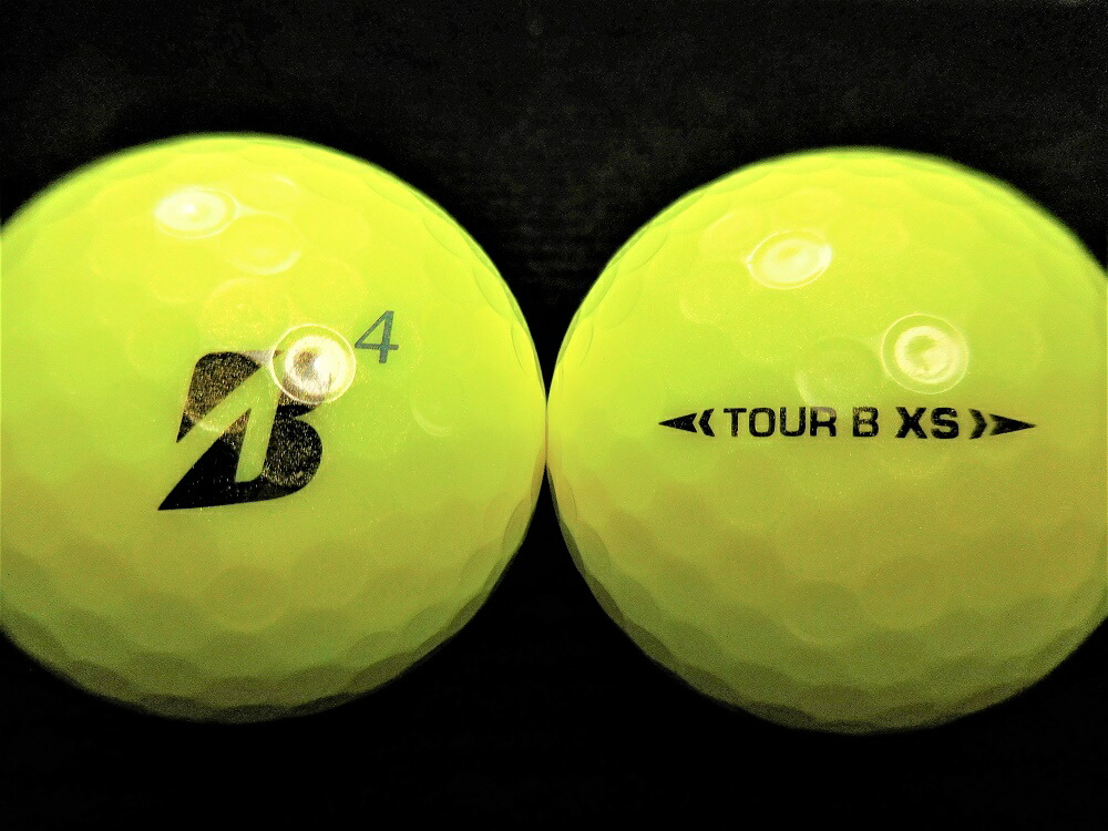 【新品・未使用】ブリヂストン ゴルフボール TOUR B XS イエロー 15球 無料オウンネーム】TOUR B XS（イエロー） [1ダース：12個