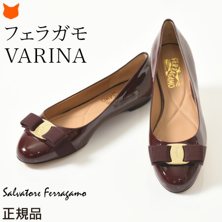 楽天市場】salvatore ferragamo フェラガモ エナメル パンプス 黒