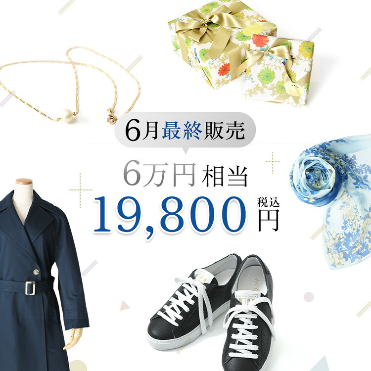 毎月1個限定 総額6万円相当→19,800円(税込) 創業15周年記念 数量限定アーカイブボックス バッグ アクセサリー レディース ストール プレゼント サプライズボックス 福袋