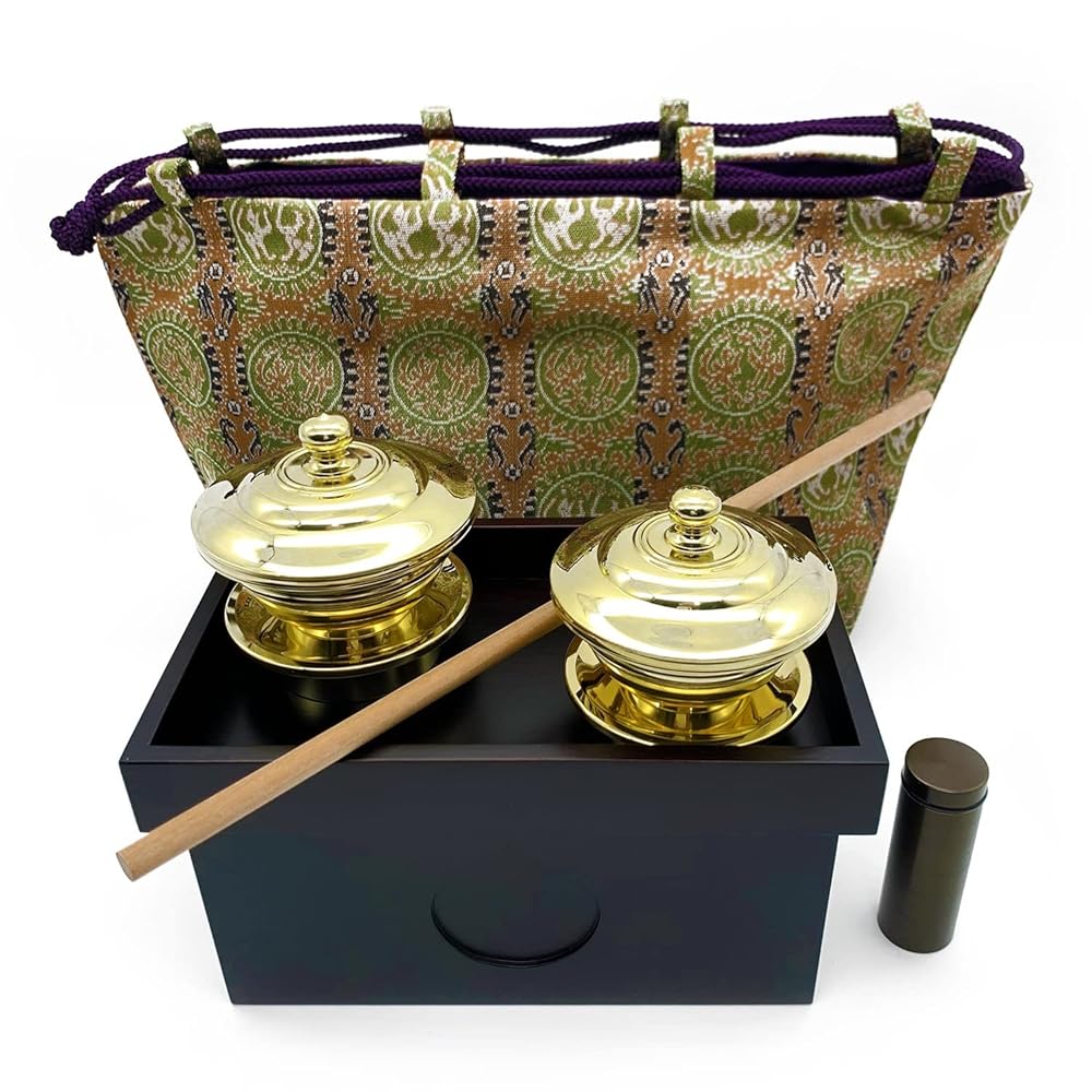 洒水器 塗香器 散杖 セット 仏具 水差し・専用黒塗り箱・巾着袋つき|shingon.shop 店