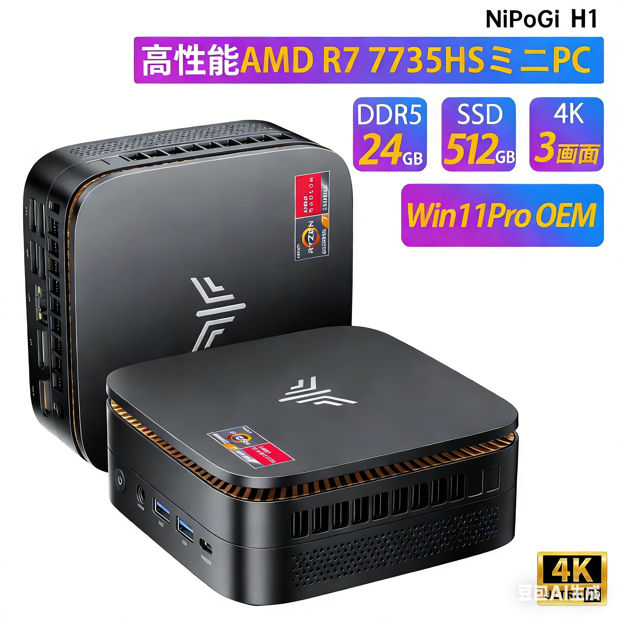 楽天市場】【予約販売中】【SS期間限定15％OFF】NIPOGI mini pc AMD
