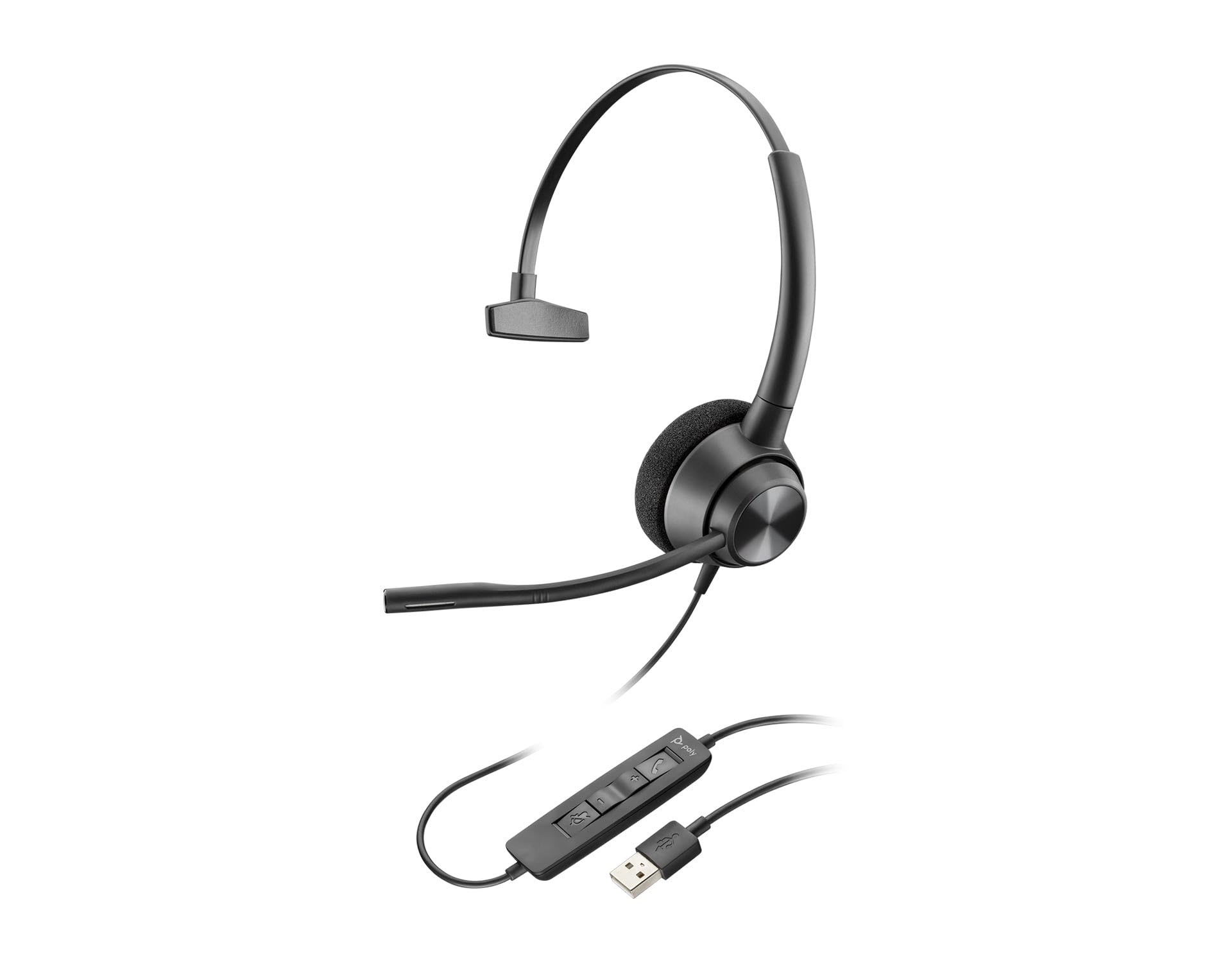 Plantronics EncorePro 310 USB-A 片耳尖端仕掛ける 214568-01