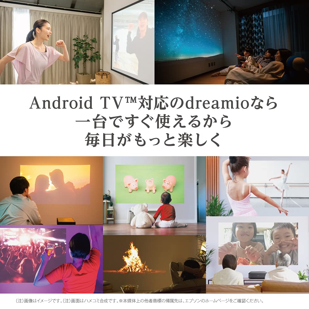 エプソン ドリーミオ 介護ホーム映写機 Android TV尻っぽ ELPAP12