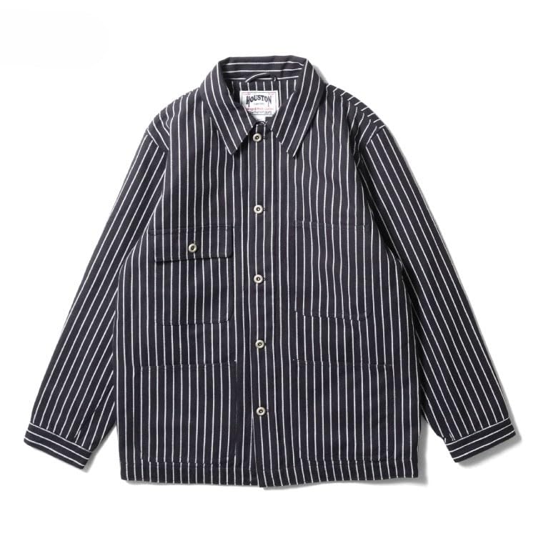 [ヒューストン] STRIPE VIYELLA COVERALL