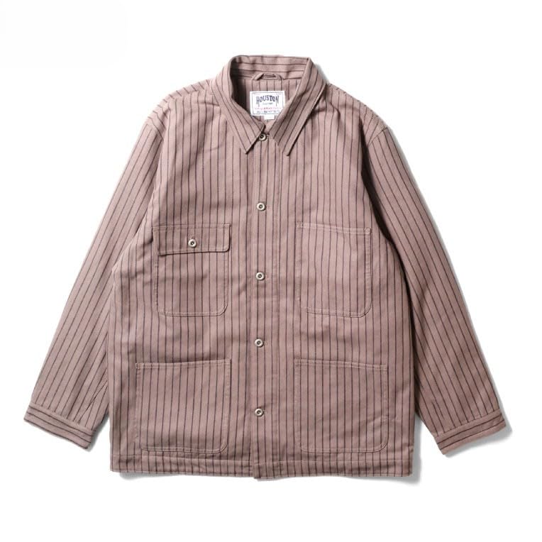 [ヒューストン] STRIPE VIYELLA COVERALL