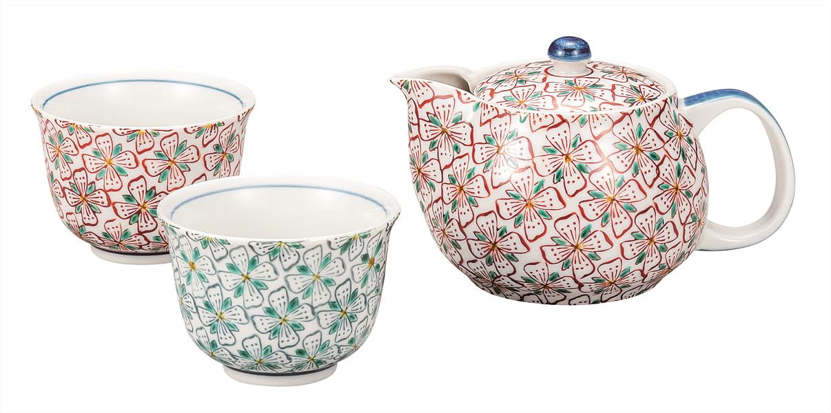 ナカマル『九谷焼』茶器･花紋 K9-839