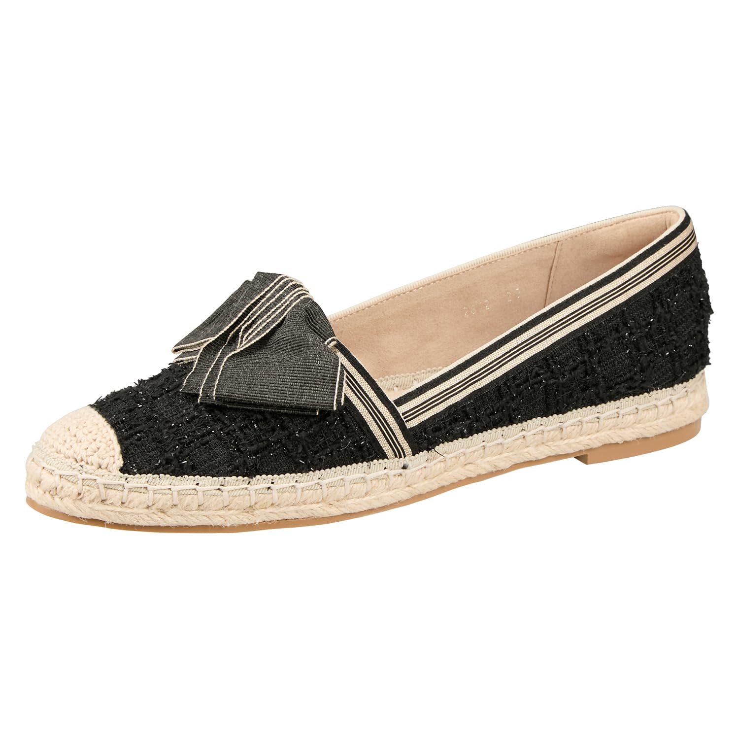 [ランバンオンブルー] バレーシューズ リボンモチーフエスパドリーユ2812 レディース B 23.0 糎 E