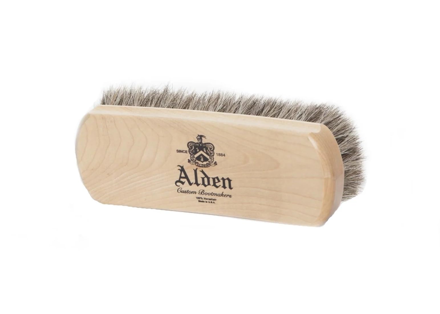ALDEN(オールデン) Horse Hair Brush 馬毛 毛はらい/靴毛はらい (白毛(Natural)) [並行輸入品]