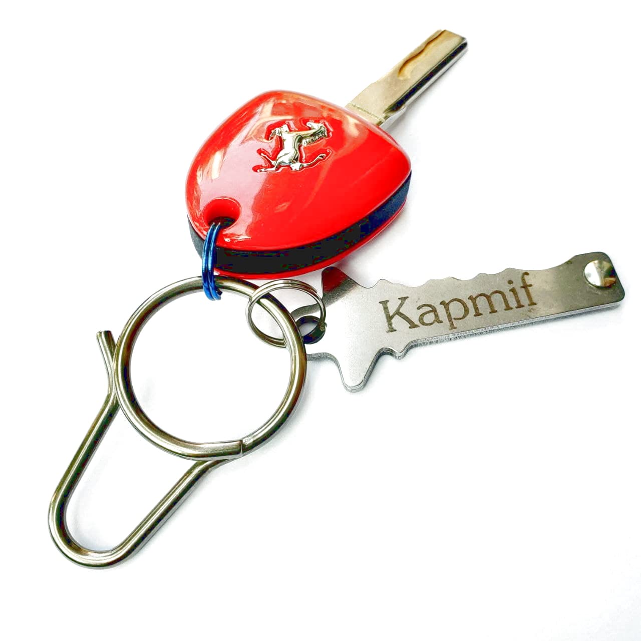 Kapmif夏の分かりやすいさ、チタンキーホルダー、塩水錆びない(手道具なしでの腐食、6瓦の掛け目)