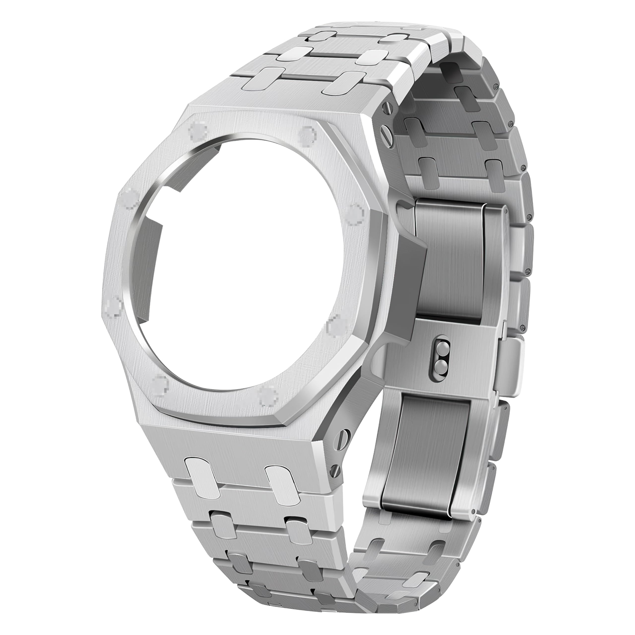 [Casiroyal] ga2100 カスタム一部分 第3 / 4時人 金属元素 ウオッチ取り替えっこ用カスタム用、金属元素周波数帯域 ベゼル 取りまかなう GA-2100 2110用（容れものにはねじ釘が8本）