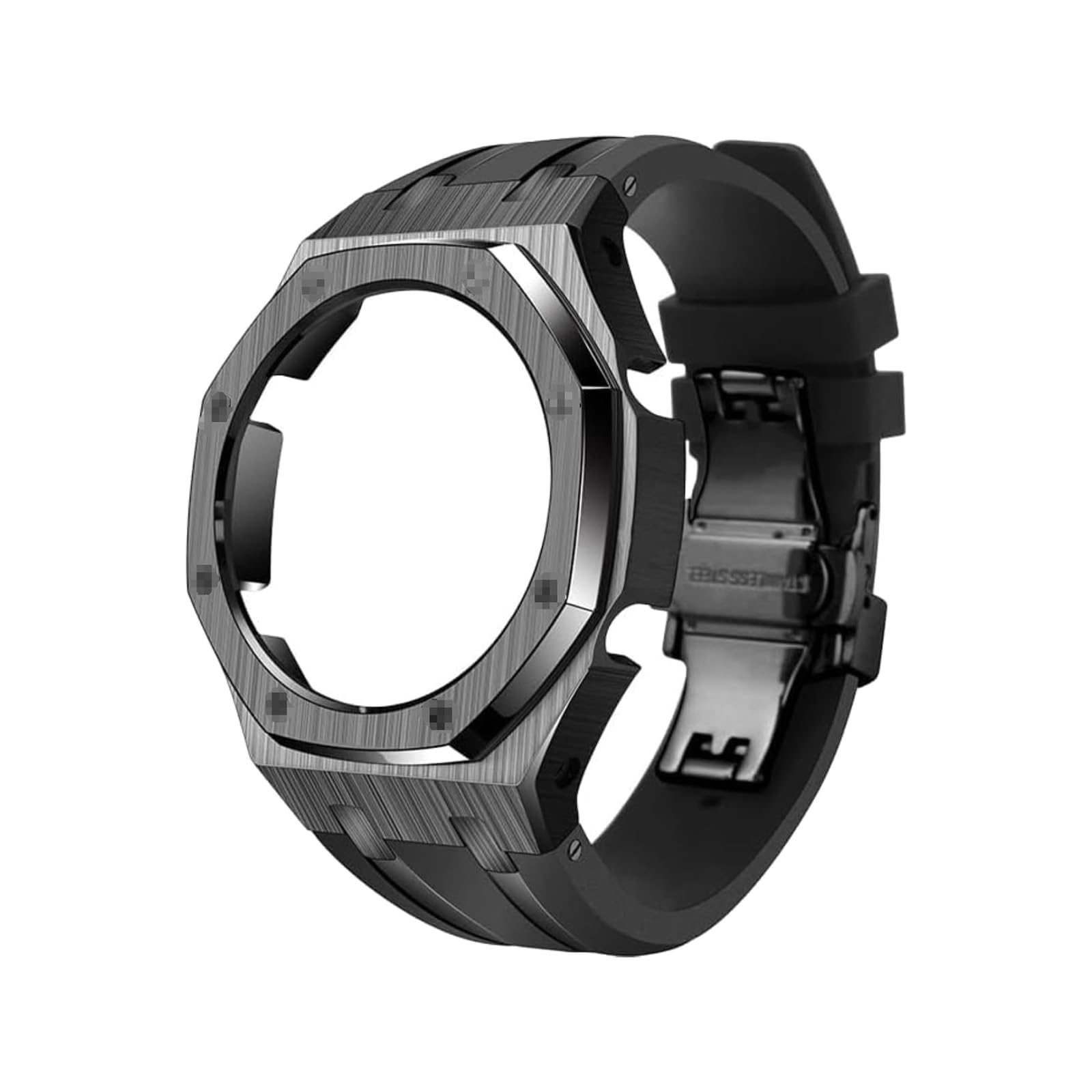 [Casiroyal] ga2100 カスタム一部分 第3 / 4時人 金属元素 ウオッチ取り替えっこ用カスタム用、金属元素周波数帯域 ベゼル 取りまかなう GA-2100 2110用（容れものにはねじ釘が8本）