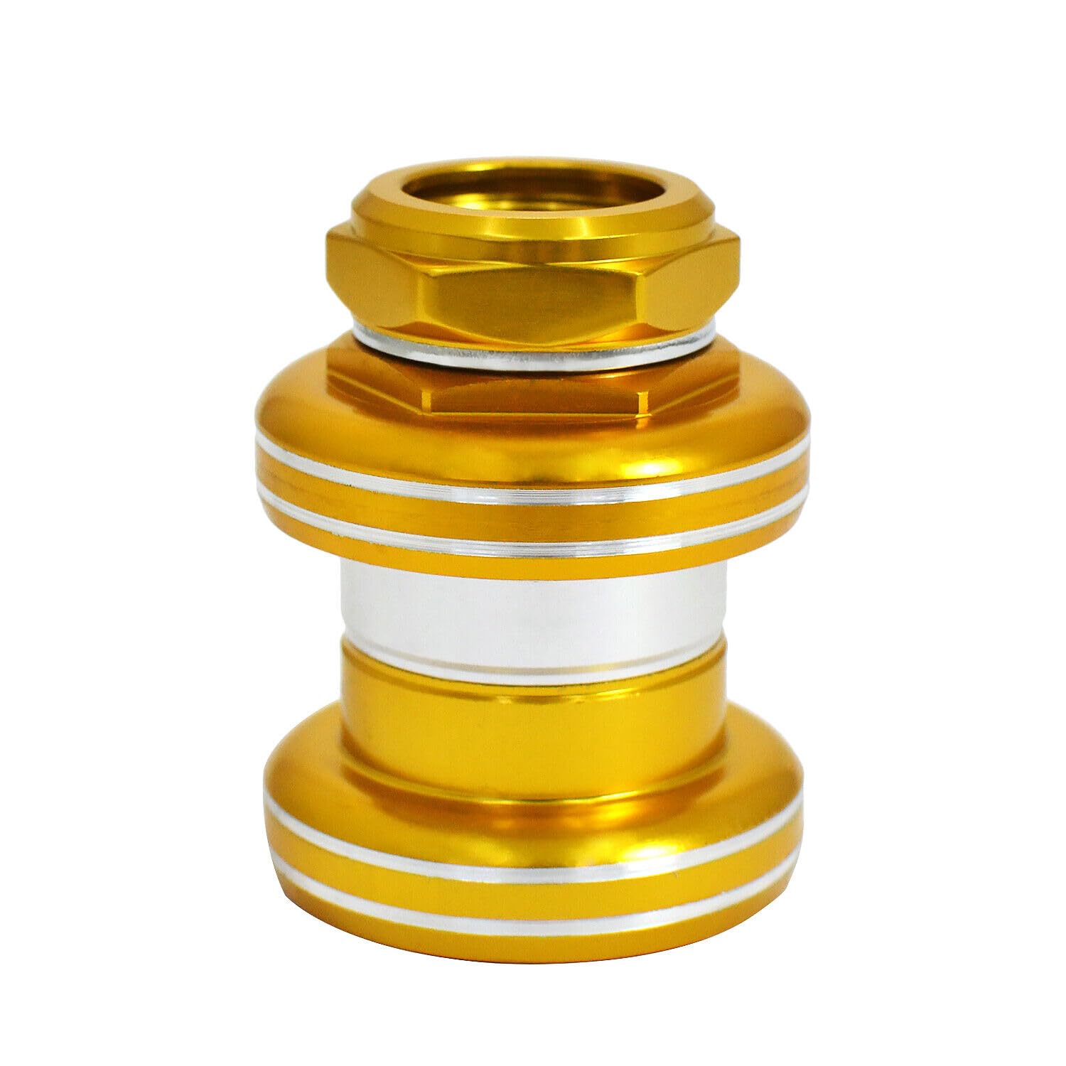 YST Old School BMX 1" Threaded Bike Headset 32.5 cups 26.4mm, Gold, YT2882｜シンイノストア