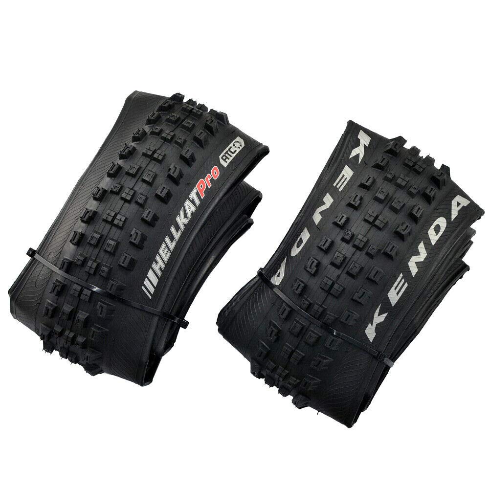 KENDA K1201 HELLKAT Pro 27.5x2.4" 120TPI Folding Dual Tread ATC Tire, Black, 2 Tire, KD2211|シンイノストア