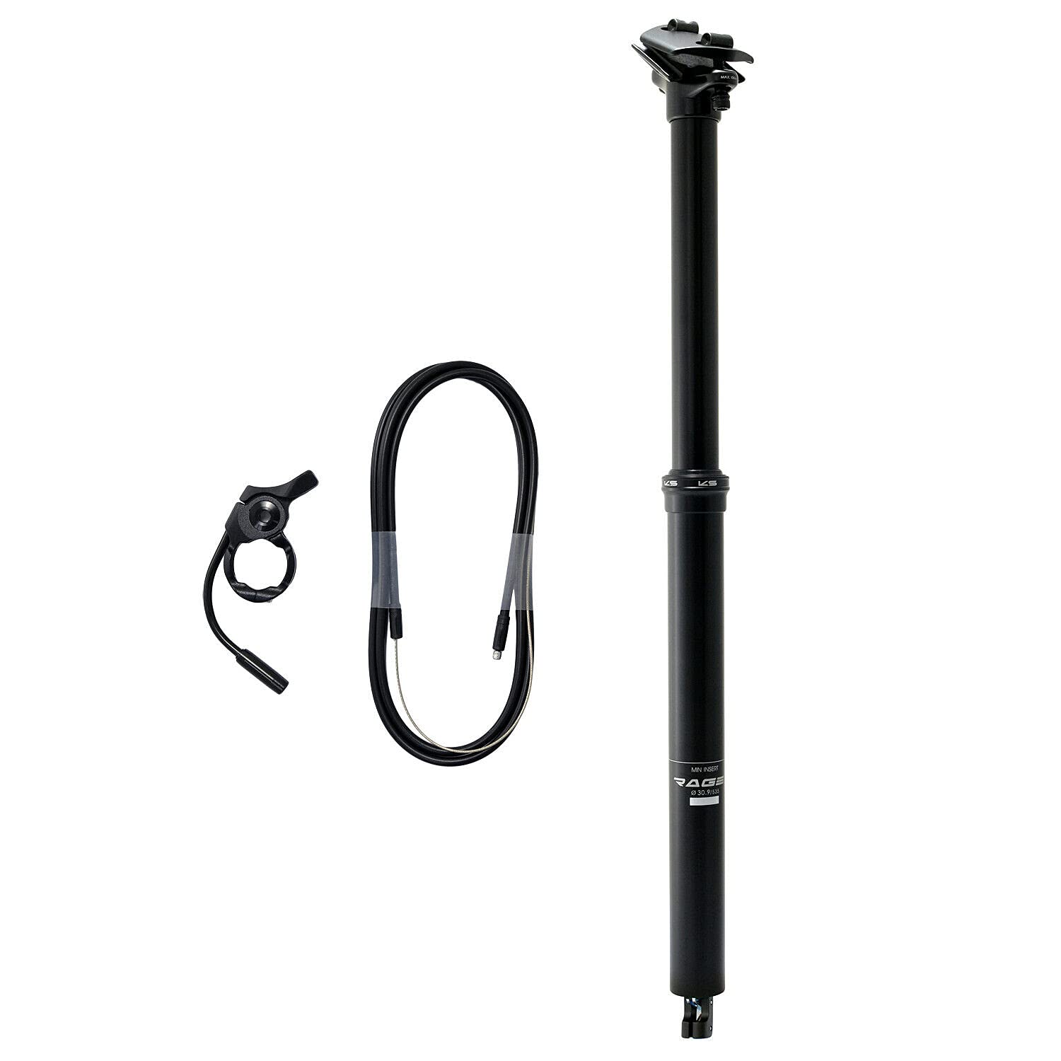 Kind Shock KS Rage-i 30.9x535mm Travel: 190mm Remote Dropper Seatpost, KS2307|シンイノストア
