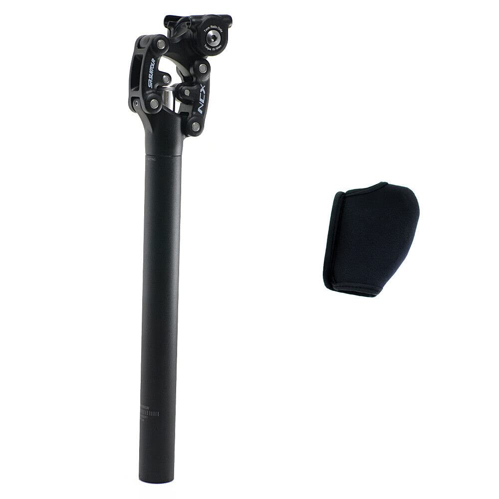 SR Suntour SP12 NCX 30.9X400mm Suspension Seat Post with Protective Cover,Black, VK2724｜シンイノストア