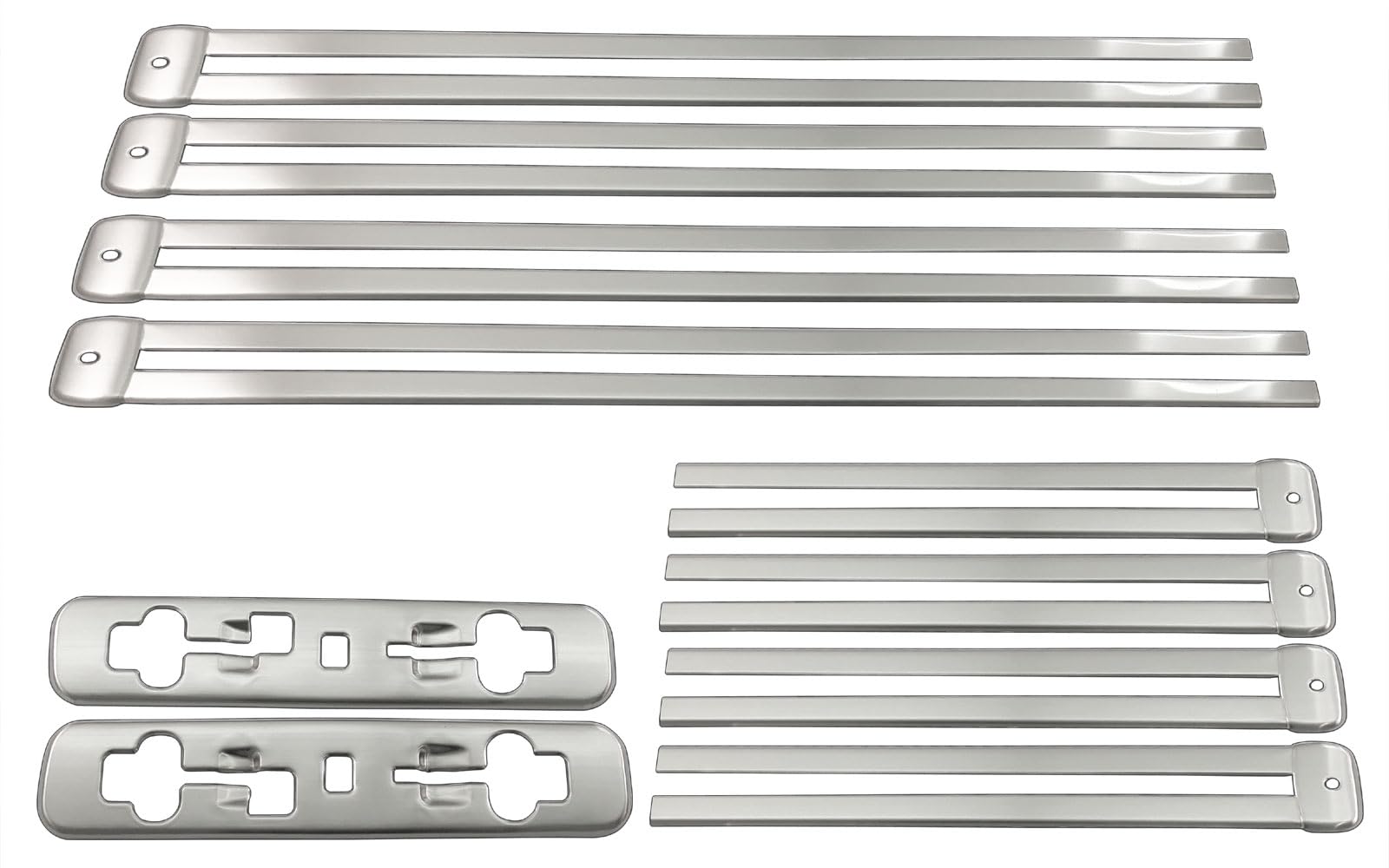 BRIGHTZ ヴェルファイア 30 35 ステンレスシートレールカバー 10PC サテンシルバー 【 INT&minus;BIG&minus;038 】 AGH30W AGH35W GGH30W GGH35W AGH30 AGH35 GGH30 GGH35 AGH GGH H30 H35 ベルファイア ヴェルファイヤ ベルファイ｜シンイノストア