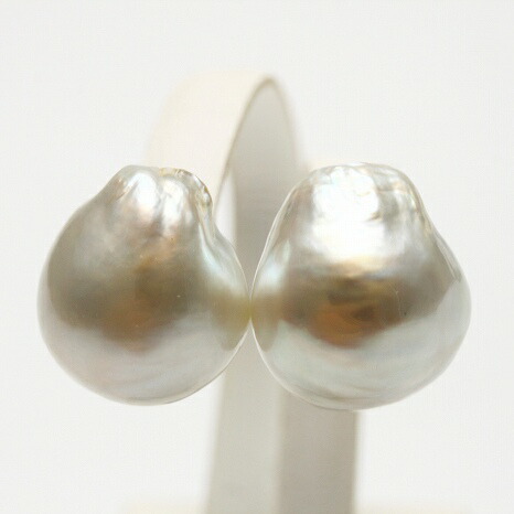 楽天市場】南洋白蝶真珠パールピアス ケシ ホワイトカラー K14WG製