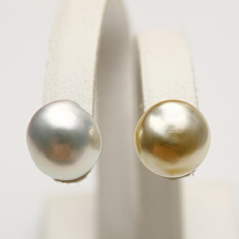 楽天市場】南洋白蝶真珠パールピアス 8mm マルチカラー K18製 : 真珠倶楽部