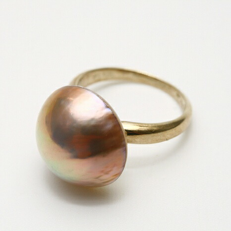 楽天市場】マベ真珠パールリング【指輪】 22mm ホワイトピンクカラー