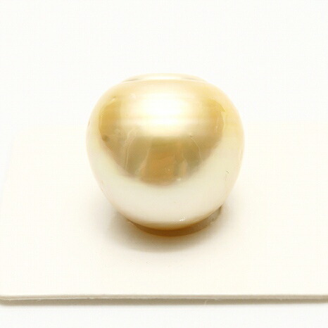 南洋白蝶真珠パールルース　片穴　17mm　ナチュラルゴールドカラー｜真珠倶楽部 51,000円
