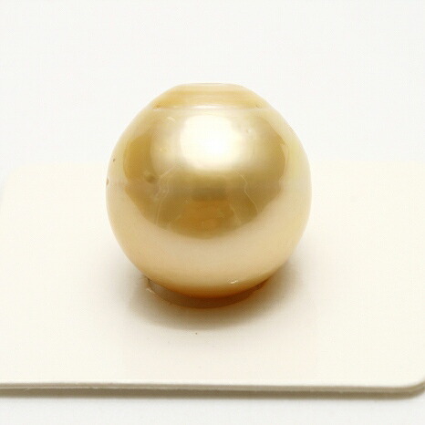 南洋白蝶真珠パールルース 片穴 17mm ナチュラルゴールドカラー|真珠倶楽部