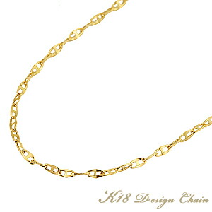 ネックレス チェーンネックレス イエローゴールド k18 18金 18k デザインチェーン 地金チェーン 40cm ゴールドチェーン 中空マリーン 050 品質保証書付 送料無料 人気 カジュアル トレンド プレゼント ギフト ジュエリー 決算 セール|パールジュエリー専門店 真珠の杜