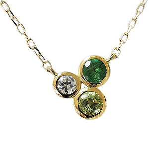 【ただいまポイント10倍中】ペンダントネックレス エメラルド ペリドット ダイヤモンド 0.03ct 18金 k18 イエローゴールド チェーン付 ネックレス ペンダント 5月誕生石 8月誕生石 4月誕生石 誕生日 送料無料 プレゼント ギフト ジュエリー 決算 セール｜パールジュエリー専門店 真珠の杜