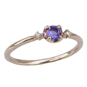 【ただいまポイント10倍中】アメジストリング 紫水晶 k18 ピンクゴールド 指輪 ダイヤモンド 0.02ct シンプル 2月誕生石 送料無料 カジュアル 人気 おすすめ トレンド プレゼント ギフト ジュエリー 決算 セール｜パールジュエリー専門店 真珠の杜