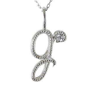【ただいまポイント10倍中】イニシャルG ネックレス ダイヤモンドネックレス 0.01ct k10 10k 10金 ホワイトゴールド ペンダント メンズ 送料無料 品質保証書付 人気 おすすめ カジュアル トレンド プレゼント ギフト ジュエリー 決算 セール｜パールジュエリー専門店 真珠の杜