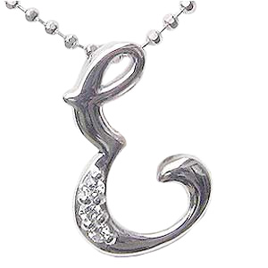 【ただいまポイント10倍中】アルファベット ネックレス イニシャル ダイヤモンド ダイヤ ペンダント 0.02ct イニシャルペンダント 名前 ネーム ホワイトゴールド k18 送料無料 人気 おすすめ プレゼント ギフト ジュエリー 卒業 入学