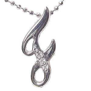 【ただいまポイント10倍中】アルファベット F f イニシャル ネックレス ダイヤモンド ネックレス ペンダント ダイヤ 0.02ct イニシャルペンダント メンズ 名前 ネーム ホワイトゴールド k18 送料無料 おすすめ プレゼント ギフト ジュエリー 卒業 入学