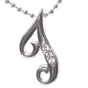 【ただいまポイント10倍中】アルファベット イニシャル t T ダイヤモンド ネックレス ペンダント ダイヤ 0.02ct イニシャルペンダント 名前 ネーム ホワイトゴールド k18 メンズ 送料無料 プレゼント ギフト ジュエリー 卒業 入学