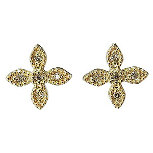 【ただいまポイント10倍中】ダイヤモンド ピアス クロスピアス ダイヤ ピアス ダイヤモンドピアス ダイヤピアス k18 18k 18金 イエローゴールド スタッドピアス 十字架 クロス ユニセックス ジェンダーレス 送料無料 ギフト ジュエリー 卒入学 母の日