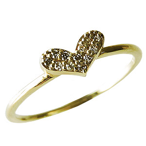 【ただいまポイント10倍中】ダイヤモンドリング ハートリング ピンキーリング ダイヤモンド指輪 ダイヤモンド 0.06ct ハート k18 ゴールド 18金 送料無料 レディース 4月誕生石 誕生日 人気 おすすめ プレゼント ギフト ジュエリー ボーナス セール｜パールジュエリー専門店 真珠の杜