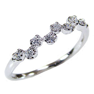 K18ホワイトゴールド ダイヤモンドリング　8号 楽天市場】【ポイント10倍中！】ダイヤモンドリング ダイヤモンド 8石